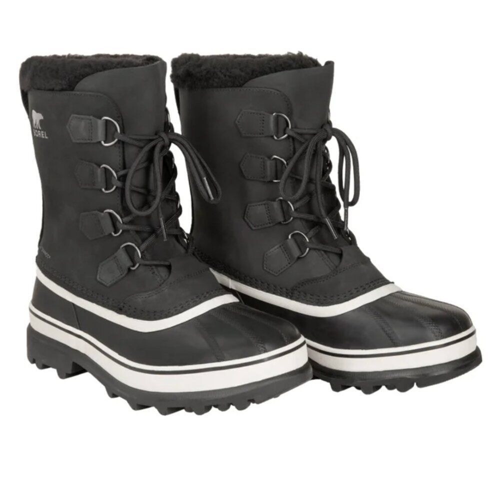 NWB SOREL Caribou Winter Black Boots Men 13 Waterproof Insulated Gorpcore Cabin